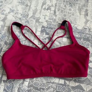 lululemon free to be bra hot pink size 8. Great used condition